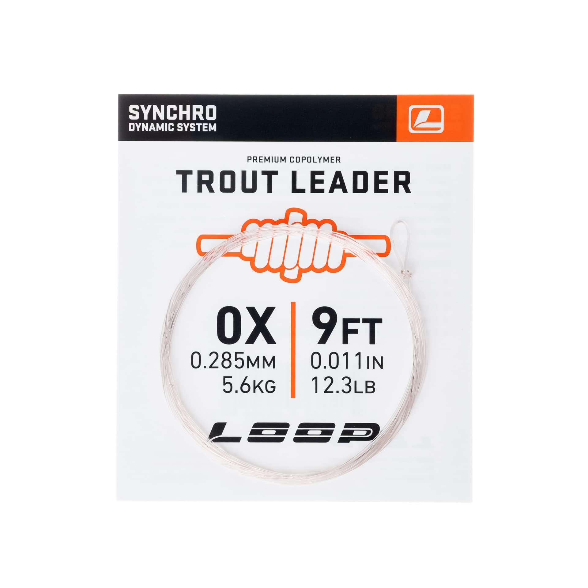 Synchro 9' Trout Leader 0X 0.285 mm