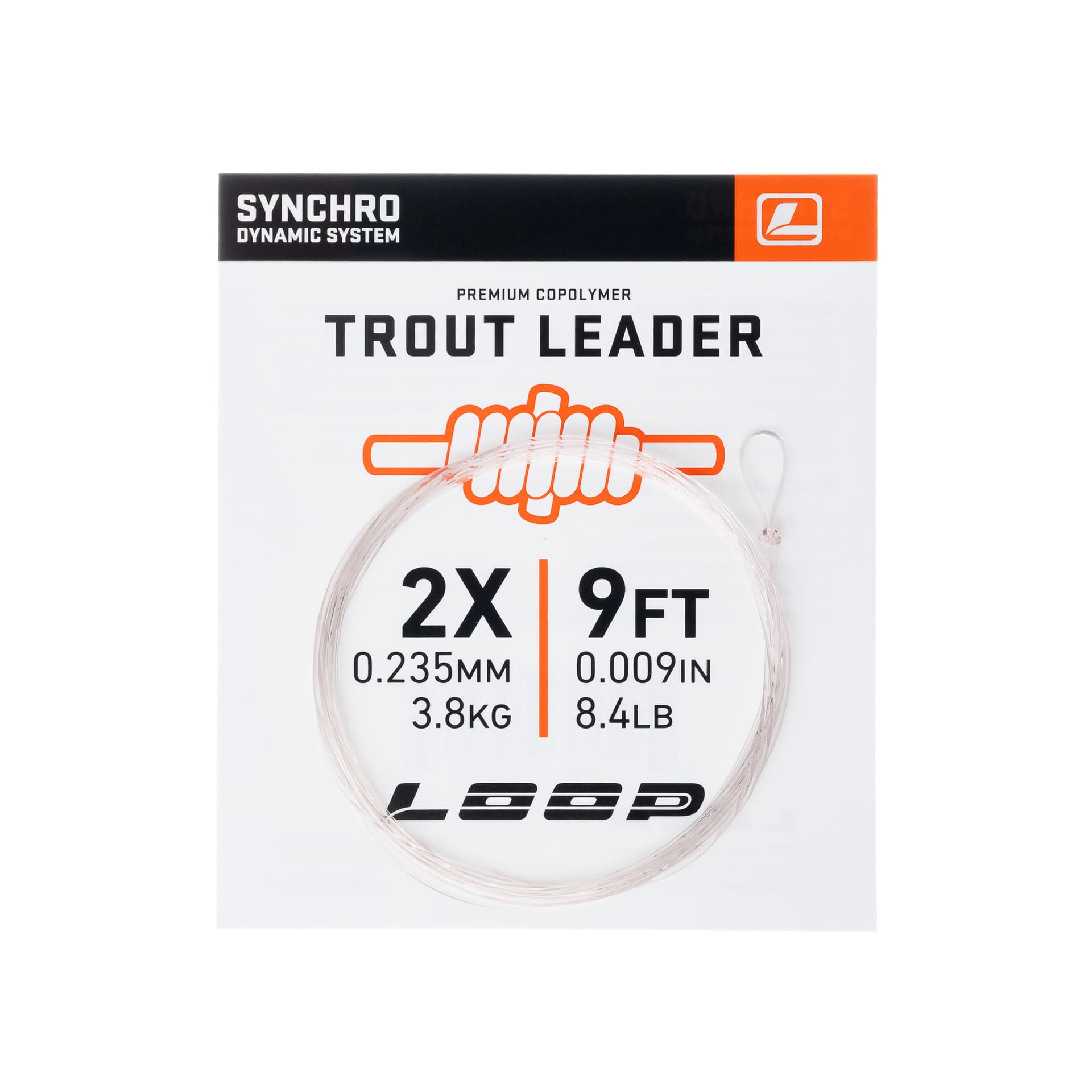 Synchro 9' Trout Leader 2X 0.235 mm