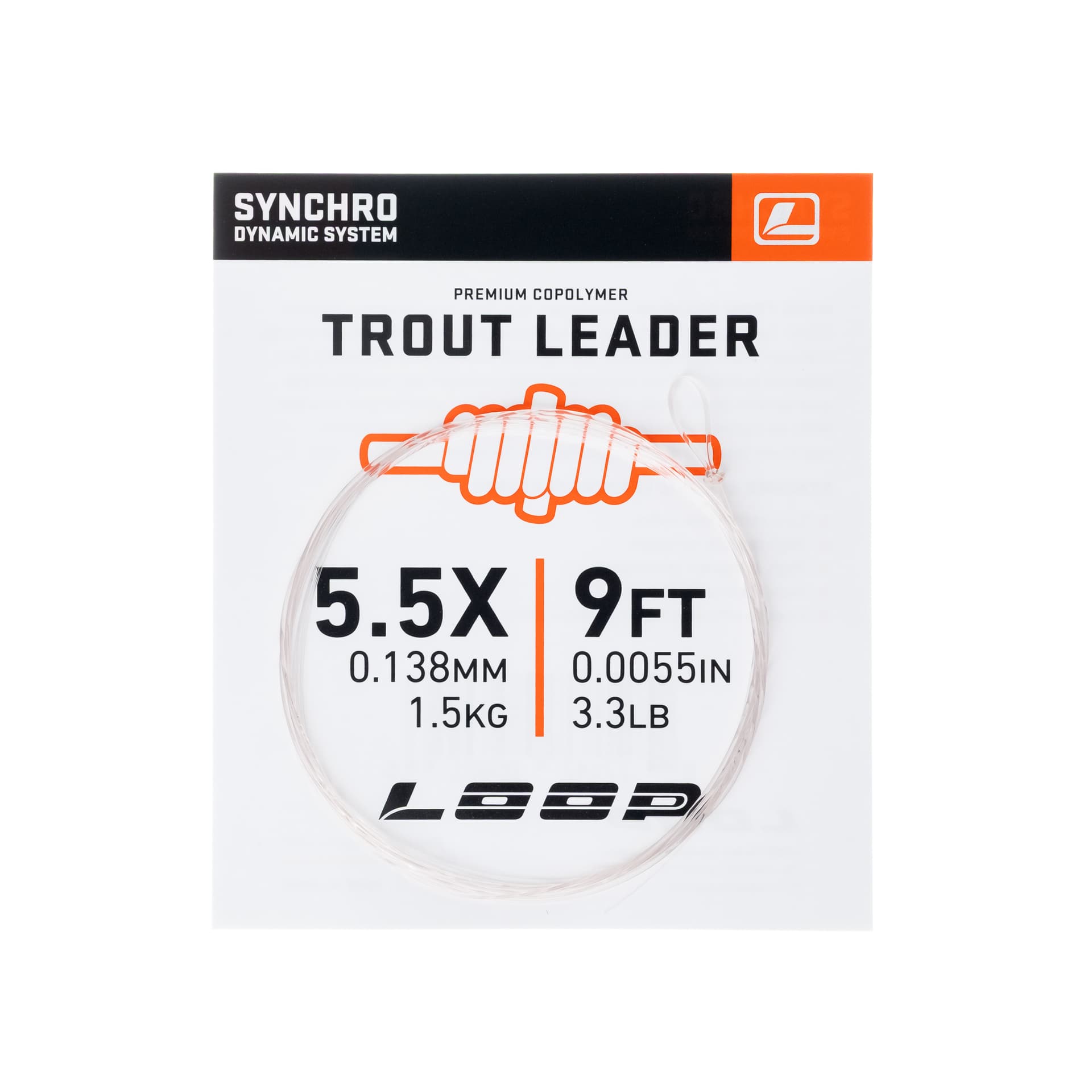 Synchro 9' Trout Leader 5.5X 0.138 mm