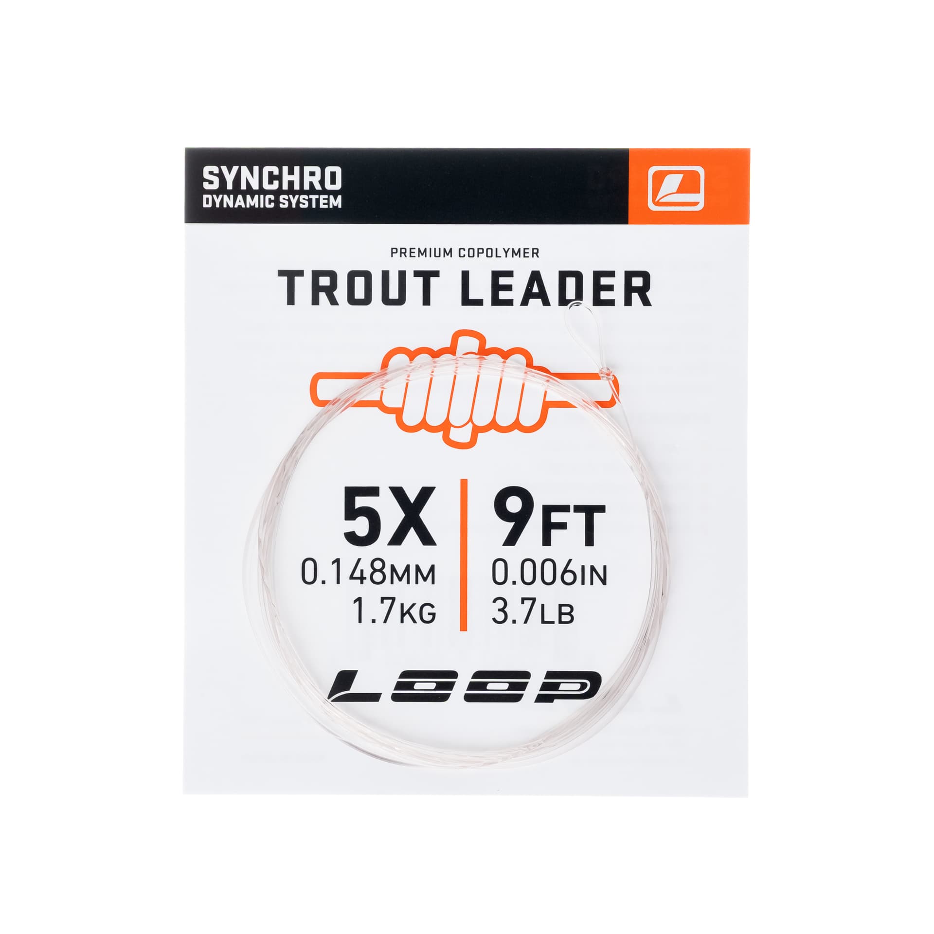 Synchro 9' Trout Leader 5X 0.148 mm