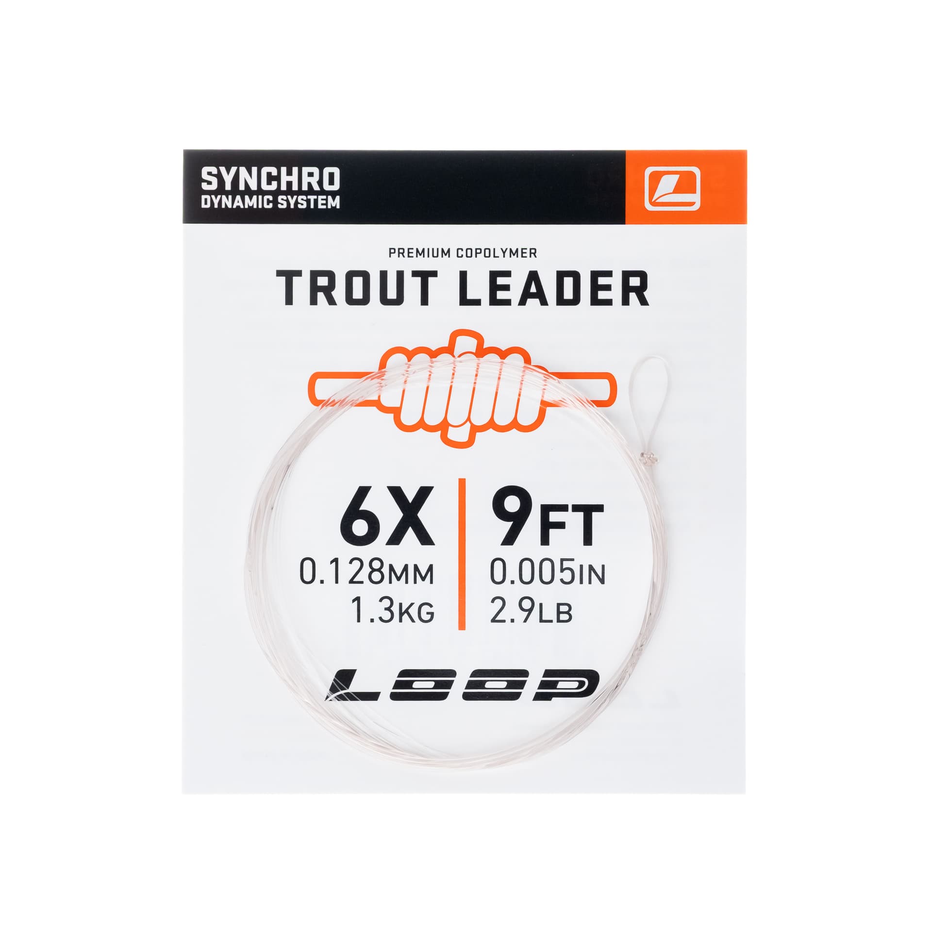 Synchro 9' Trout Leader 6X 0.128 mm