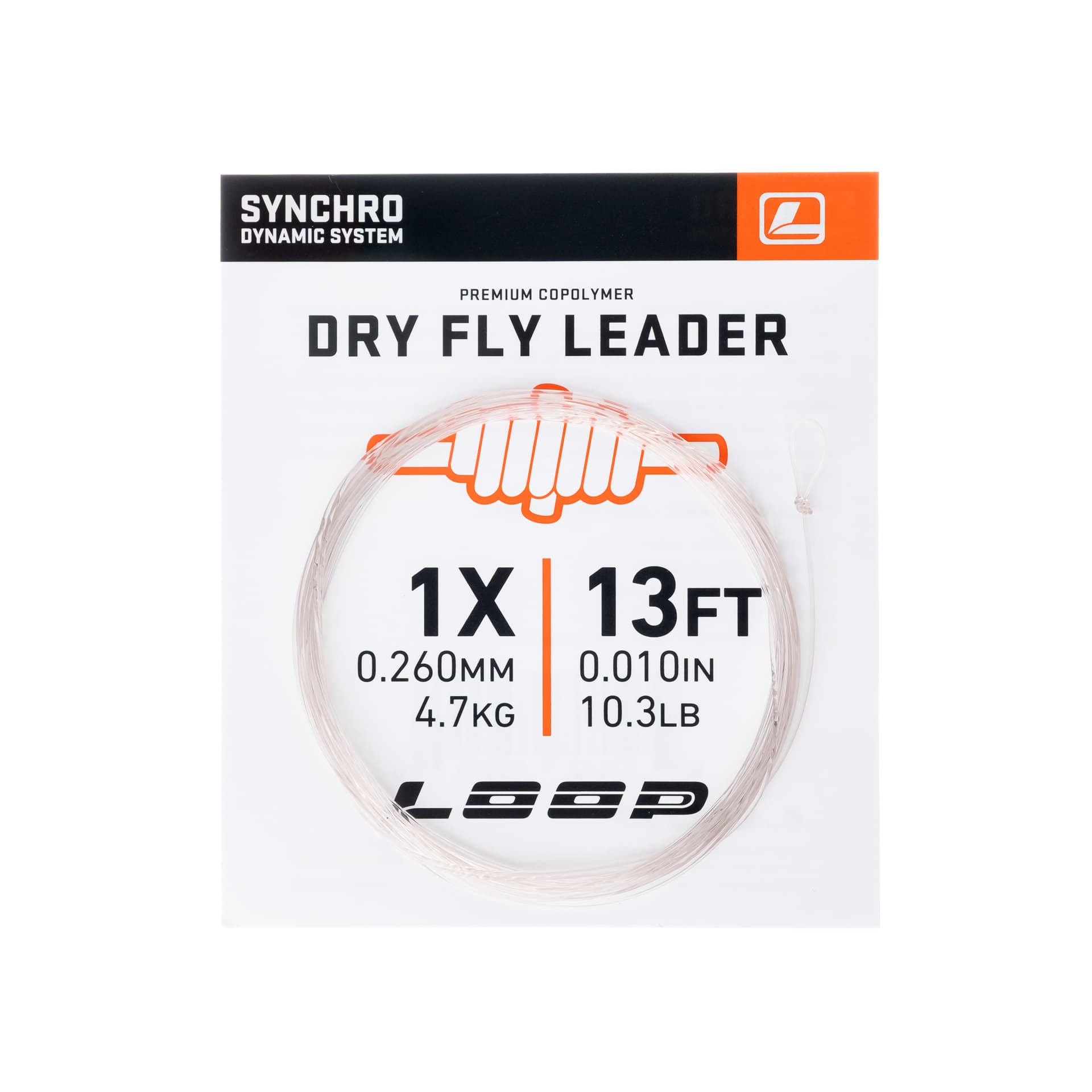Synchro 13' Dry Fly Leader 1X 0.260 mm