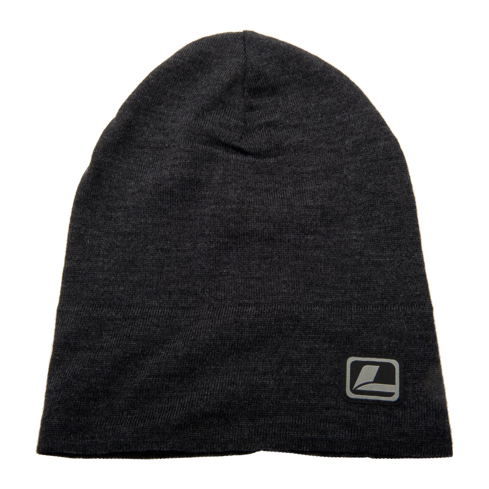 Merino Wool Beanie Black Melange